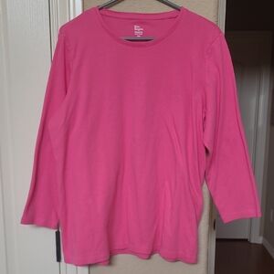 Kim Rogers Women's Pink Long Sleeve Top
